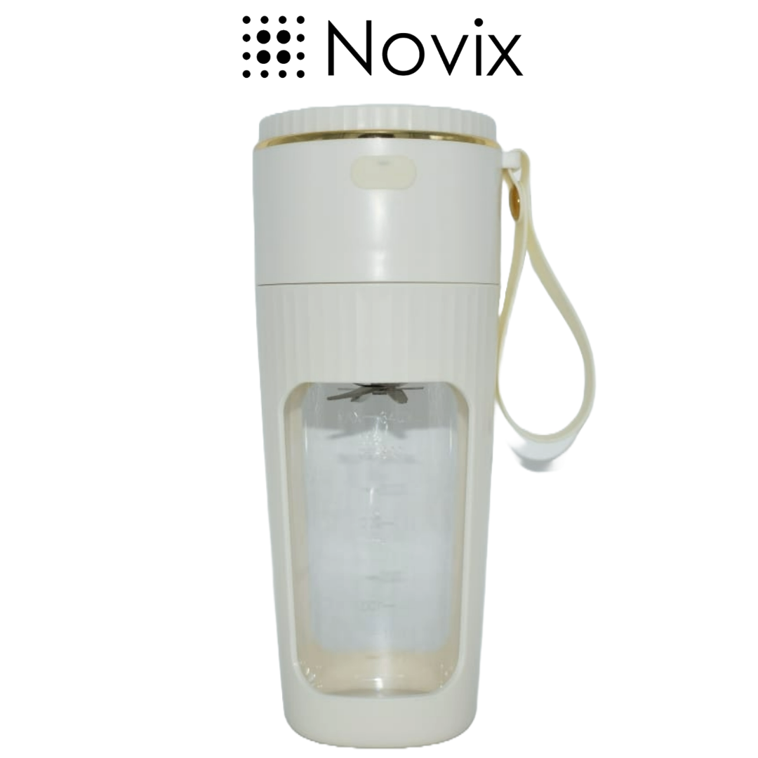 Novix® Draagbare Blender – Blender To Go– Portable Blender - Smoothie maker - Protein Shaker - Mini Blender - Draadloze Blender - Smoothie Maker - Blender - USB-C - Beige