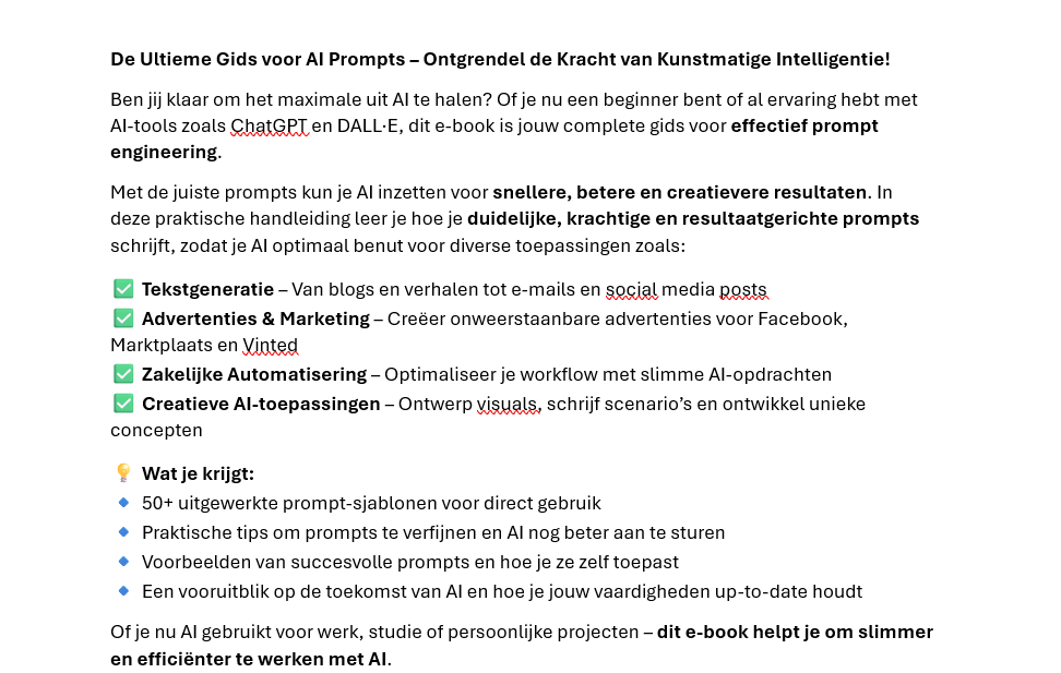 Ai prompt engineering E-book